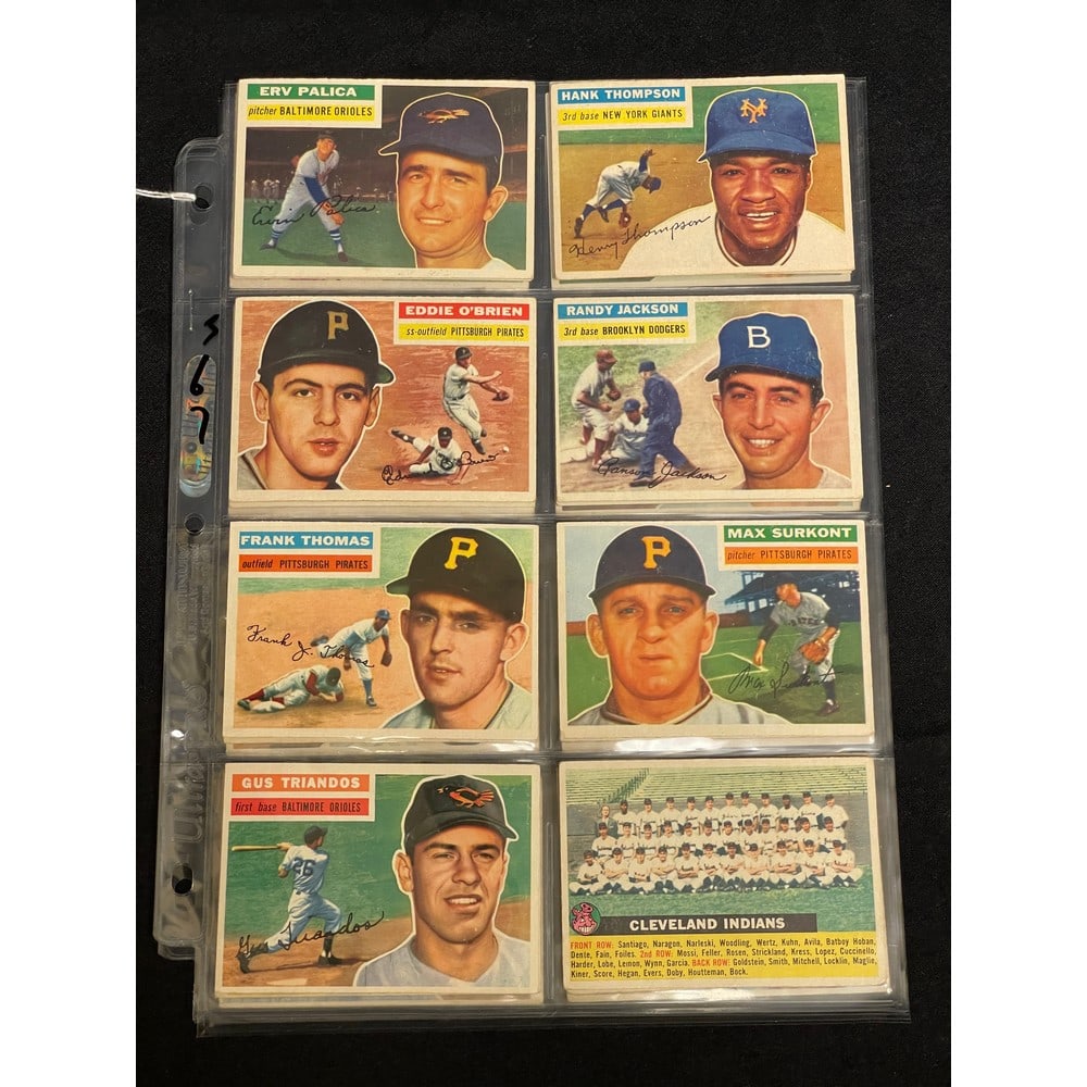 (24) Crease Free 1956 Topps Baseball Cards (1 of 3)