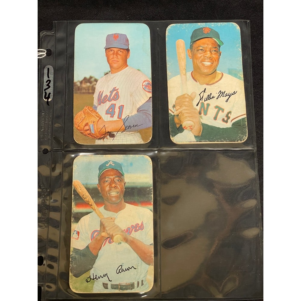 (3)1970-71 Topps Baseball Supers Stars/hof (1 of 2)
