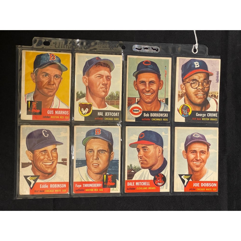 (8) 1953 Topps Baseball Cards Crease Free (1 of 2)