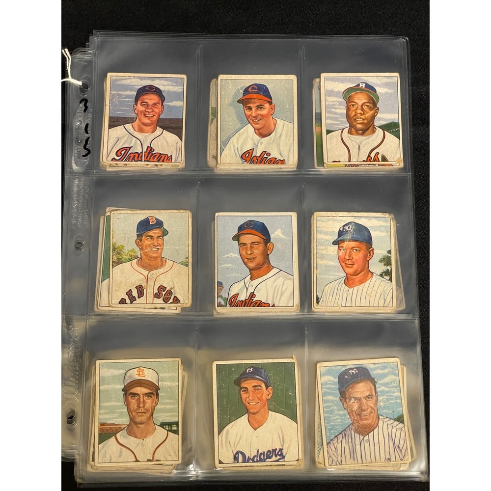(43) 1950 Bowman Baseball Cards Mixed Grade (1 of 4)