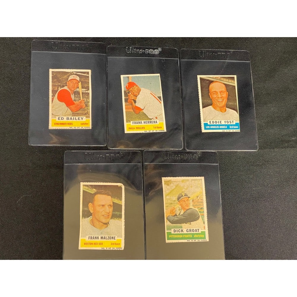 (5) 1961 Bazooka Gum Baseball Cards (1 of 2)