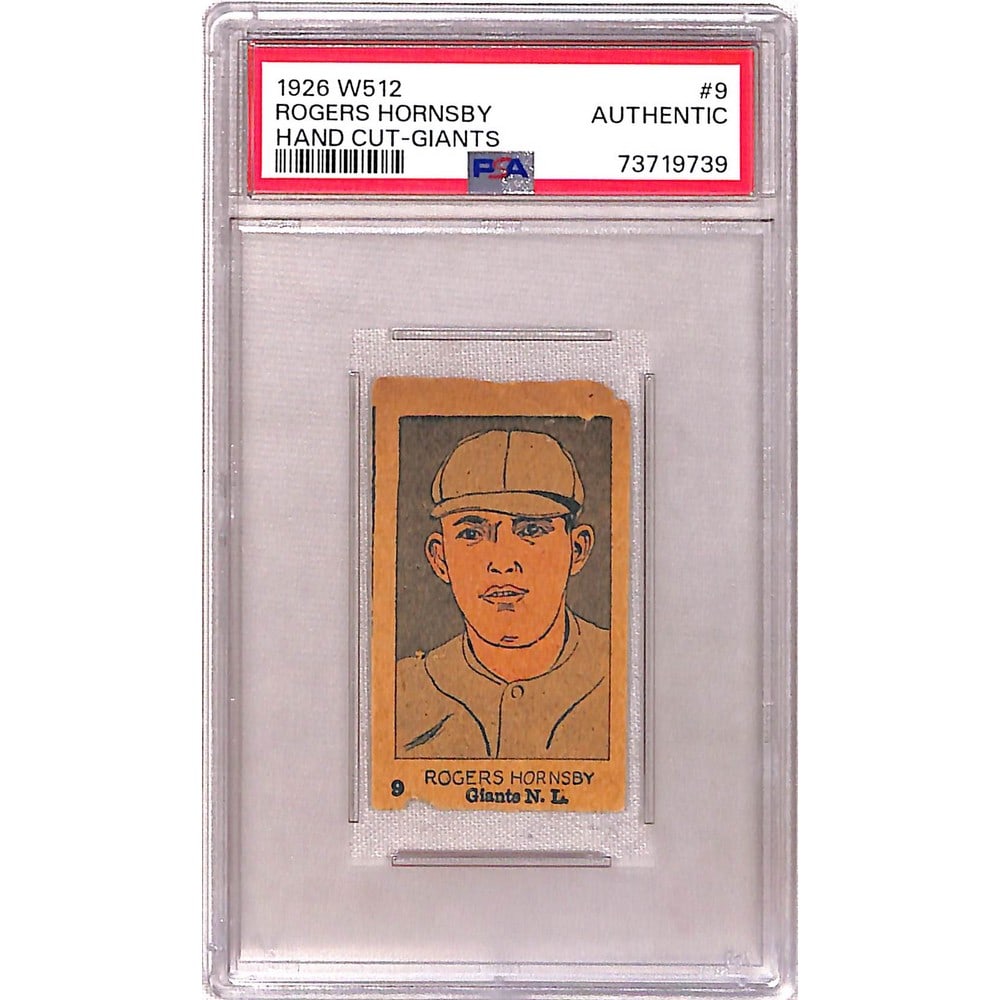 1926 W512 Rogers Hornsby Hand Cut Psa Authentic (1 of 2)