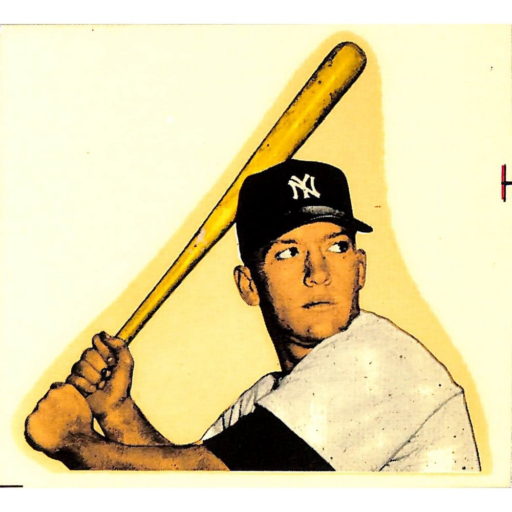 1950's Mickey Mantle Transfer Decal (1 of 2)