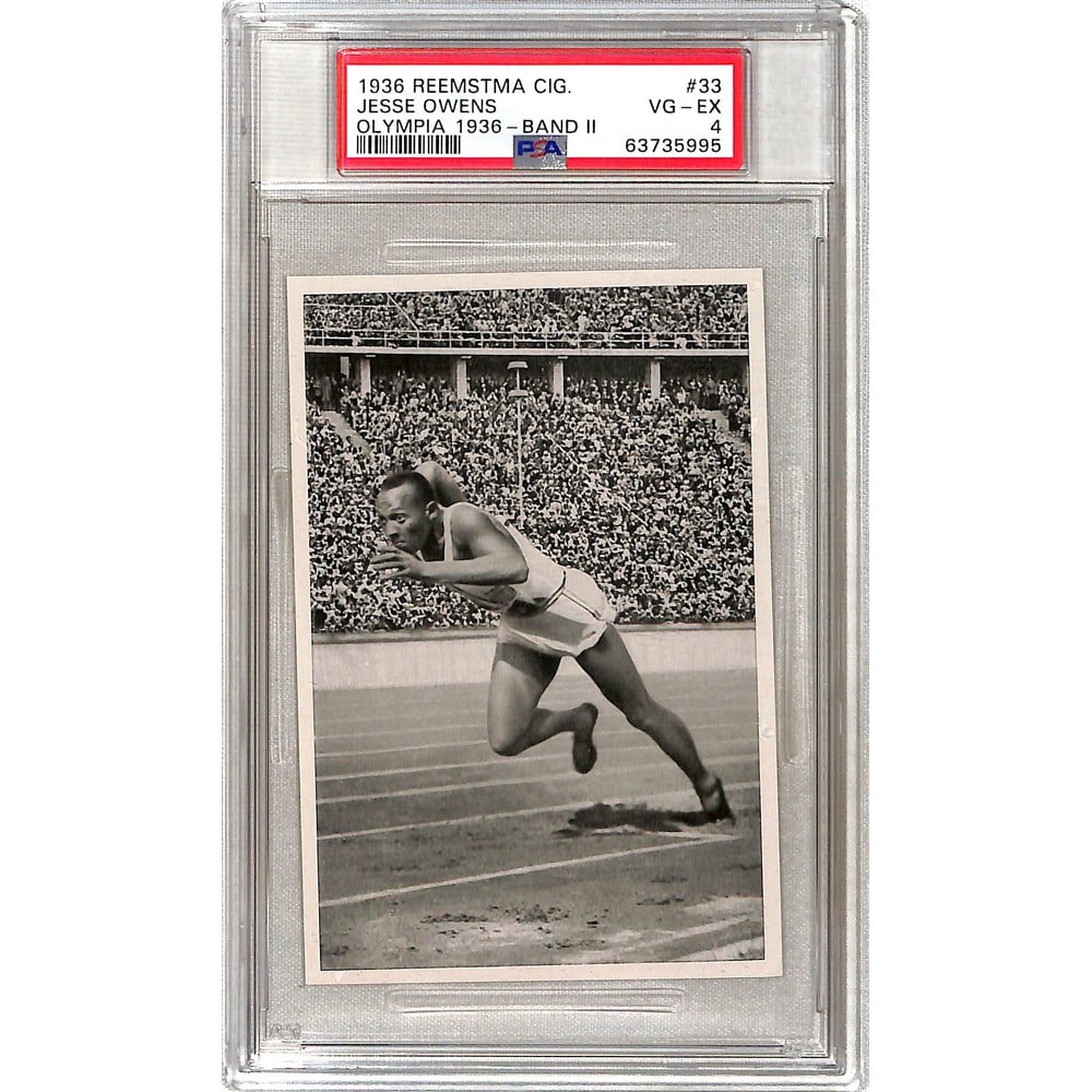 1936 Reemstma Jesse Owens Rookie Card Psa 4 (1 of 2)
