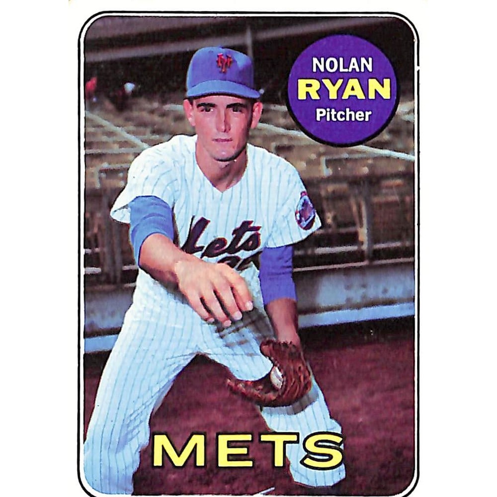 1969 Topps Nolan Ryan Crease Free Nicely Centered (1 of 2)
