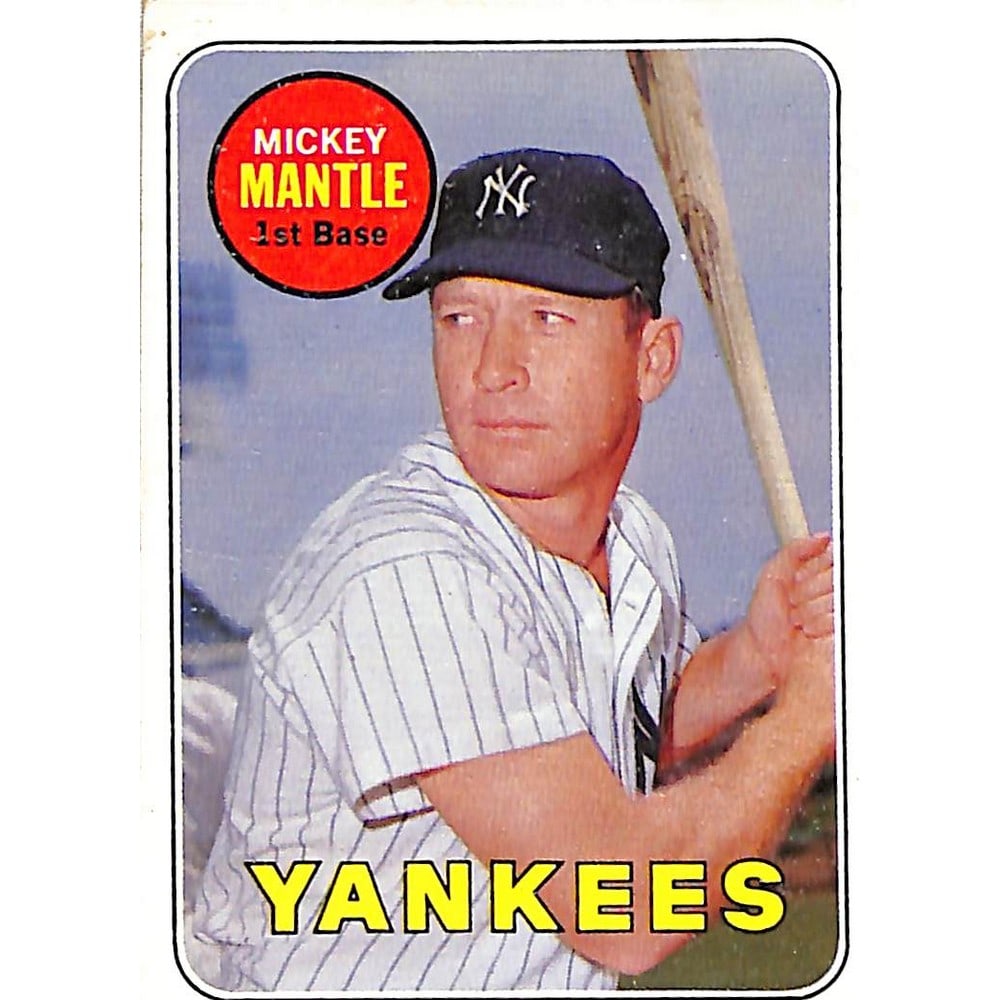 1969 Topps Mickey Mantle Crease Free Centered (1 of 2)
