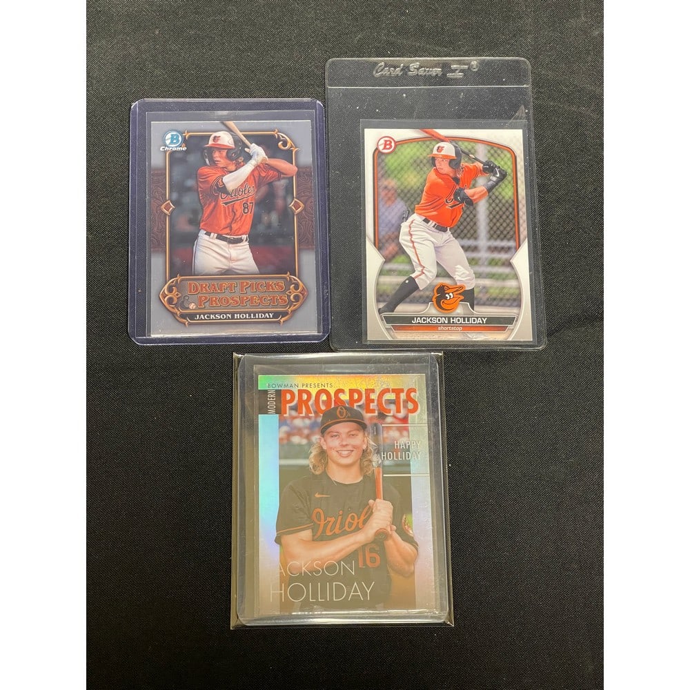 (3) 2023 Jackson Holliday Rookie Cards: (3) 2023 Jackson Holliday Rookie Cards