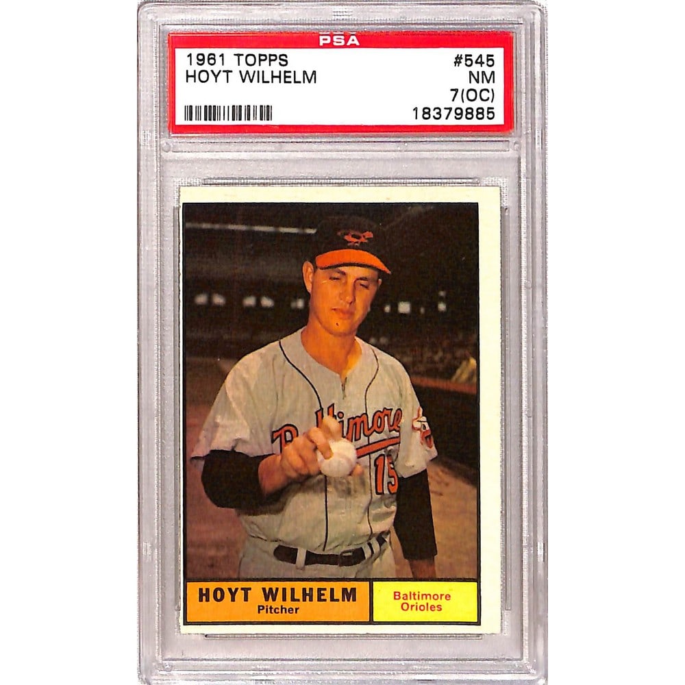 1961 Topps Hoyt Wilhelm Psa 7 Oc (1 of 2)