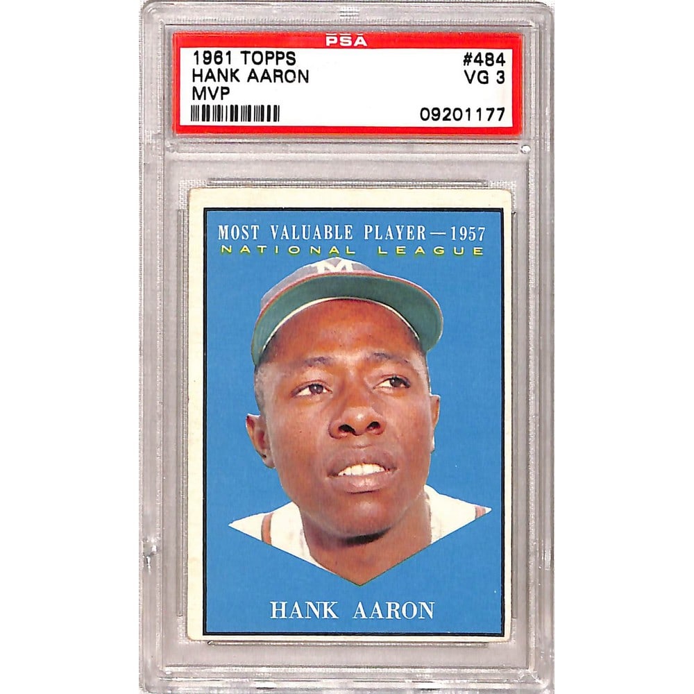 1961 Topps Hank Aaron Mvp Psa 3 (1 of 2)
