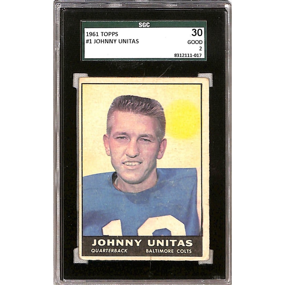 1961 Topps Johnny Unitas Sgc 2 (1 of 2)