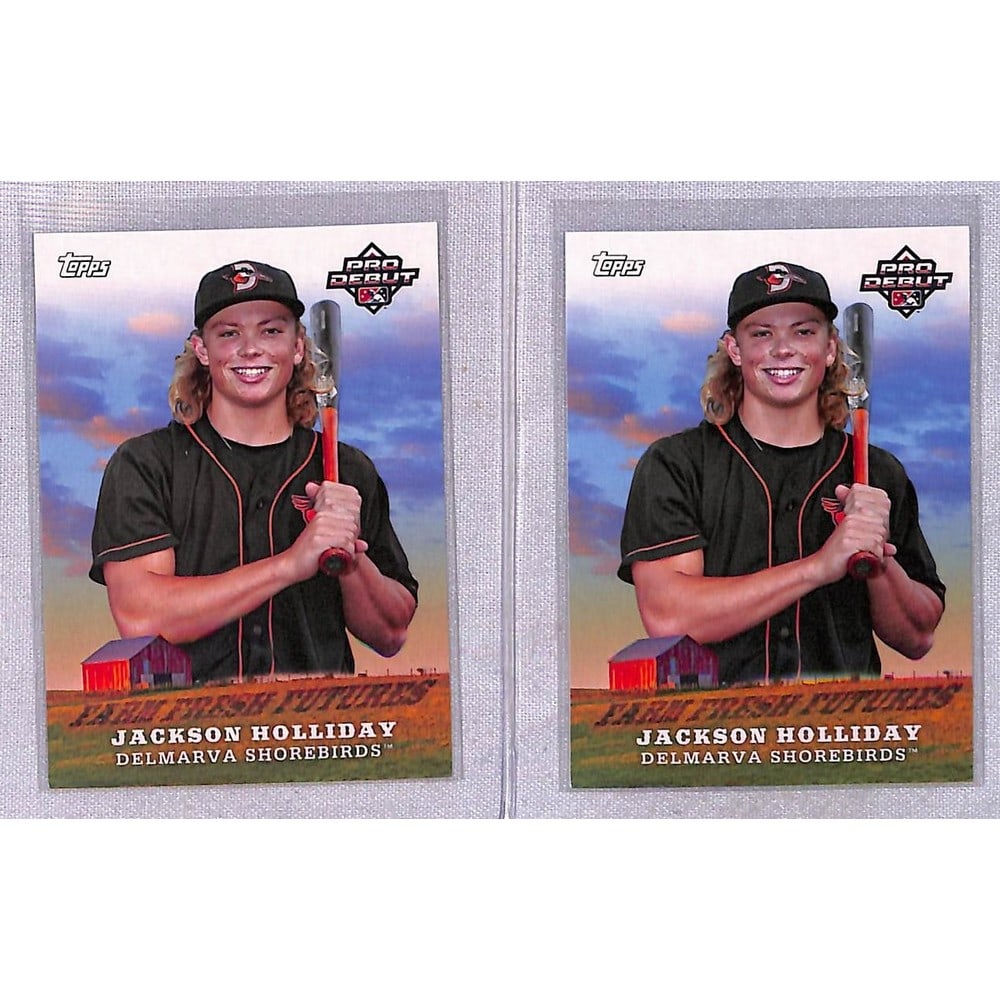(2) 2023 Jackson Holliday Minor League Cards (1 of 2)