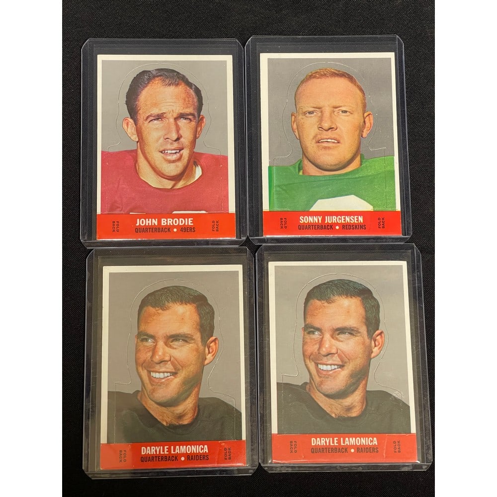 (4) 1968 Topps Stand Ups Football Cards Nice: (4) 1968 Topps Stand Ups Football Cards Nice
