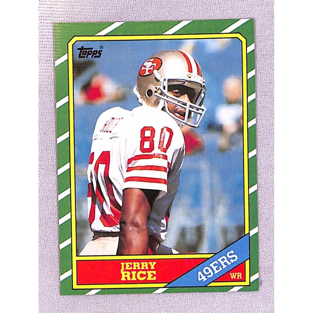 1986 Topps Jerry Rice Rookie Nice Condition: 1986 Topps Jerry Rice Rookie Nice Condition