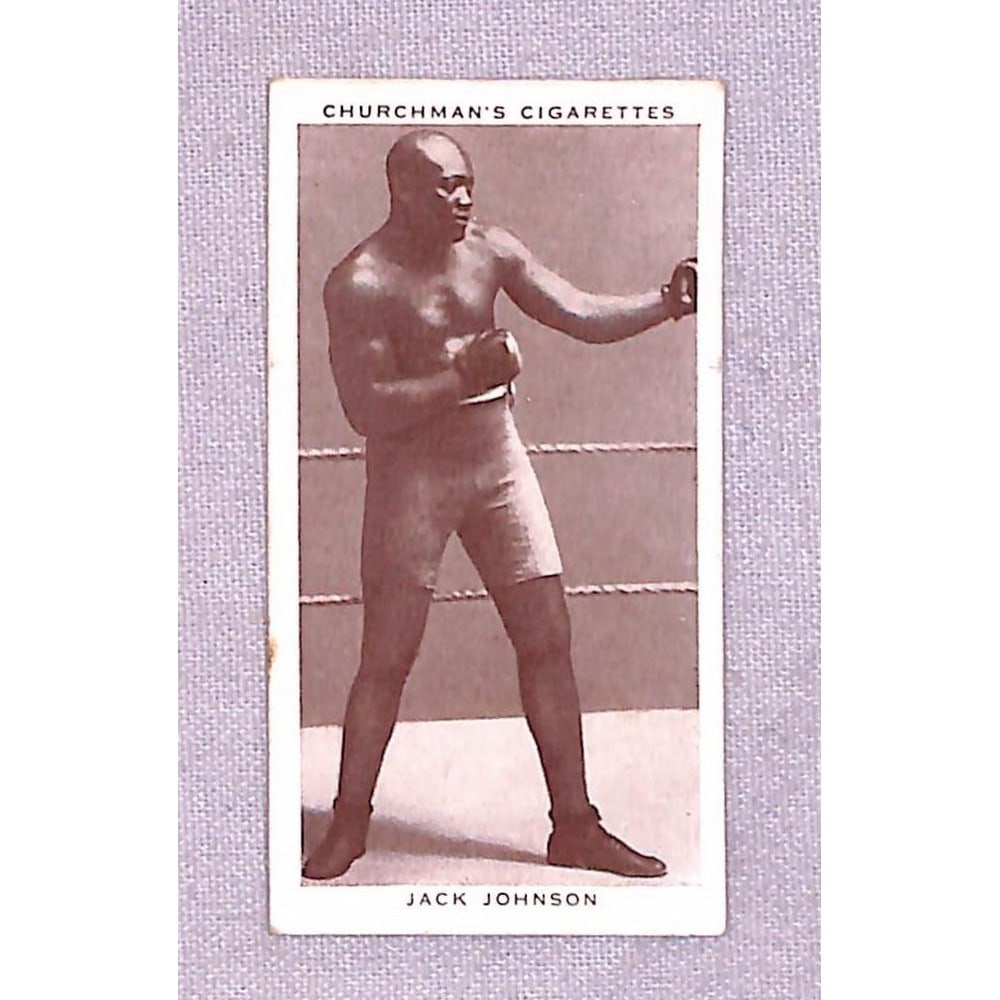 1928 Churchman's Jack Johnson Boxing Card: 1928 Churchman's Jack Johnson Boxing Card
