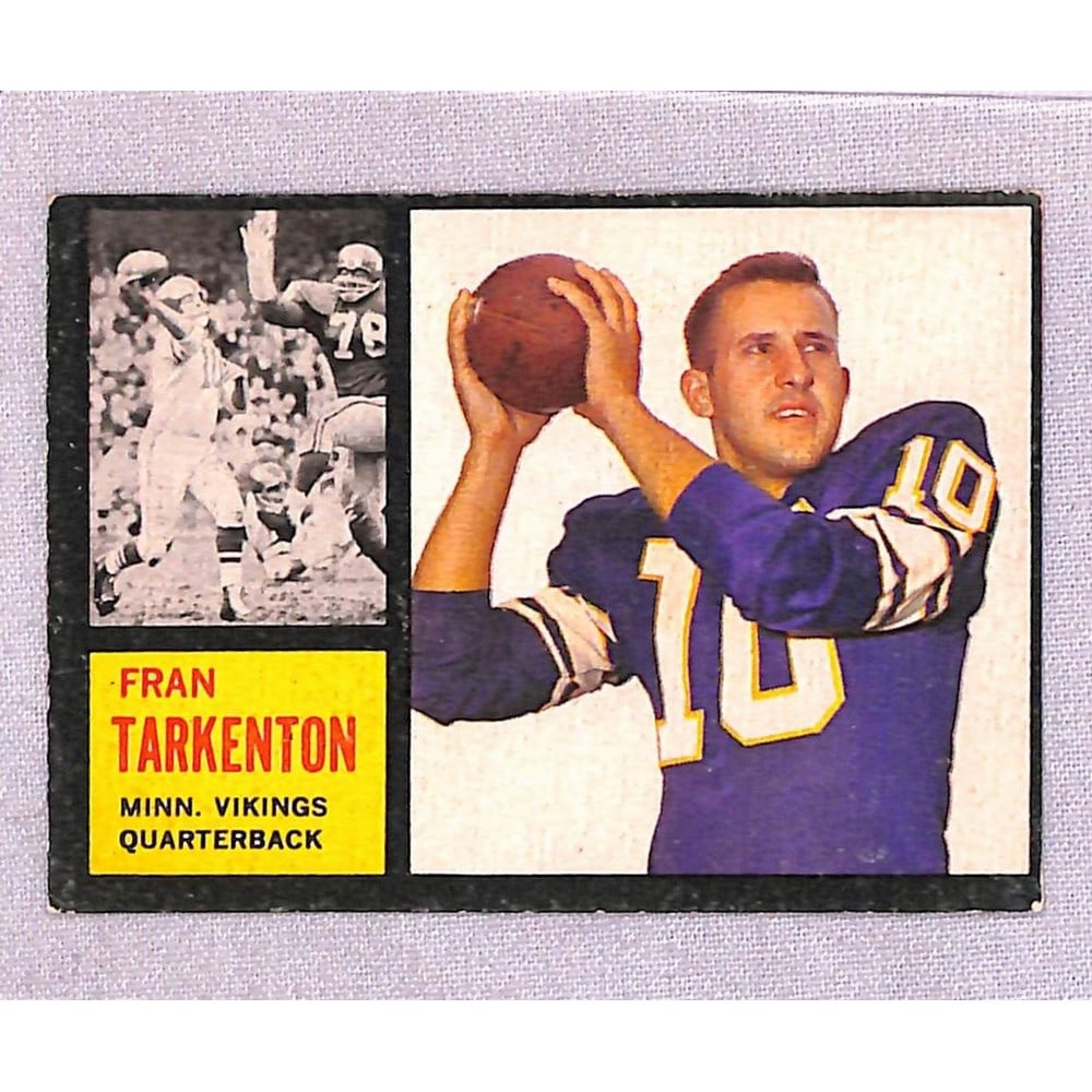 1962 Topps Crease Free Fran Tarkenton Rookie (1 of 2)