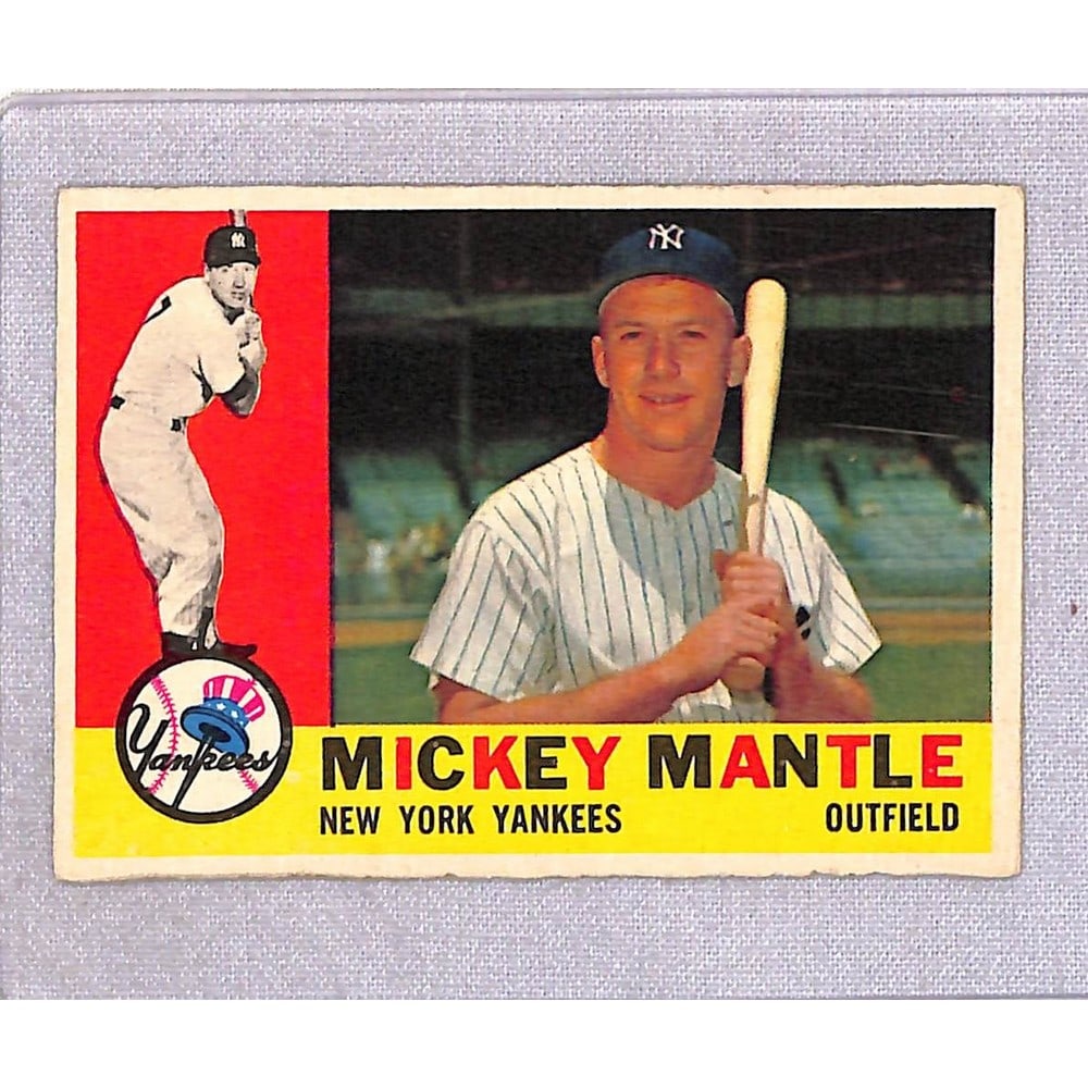 1960 Topps Mickey Mantle Exmt (1 of 2)