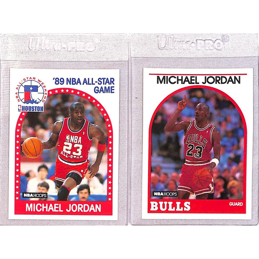 (2) 1989 Hoops Michael Jordan Cards (1 of 2)