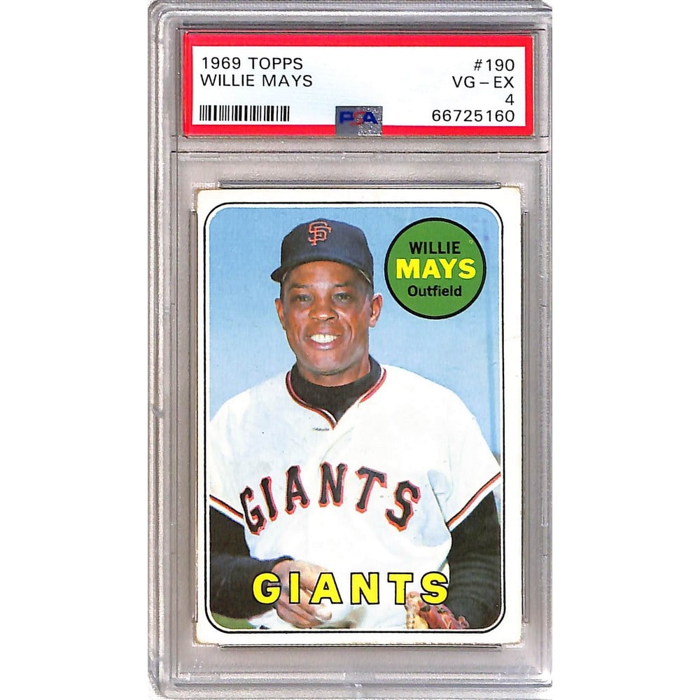 1969 Topps Willie Mays Psa 4 (1 of 2)
