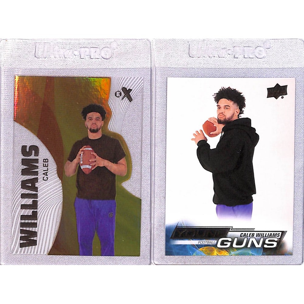 (2) Caleb Williams Rookie Cards: (2) Caleb Williams Rookie Cards