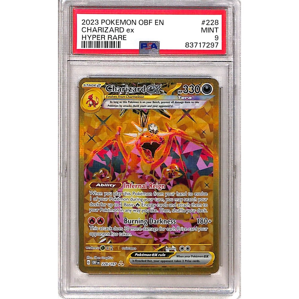 2023 Pokemon Charizard Hyper Rare Psa 9 (1 of 2)