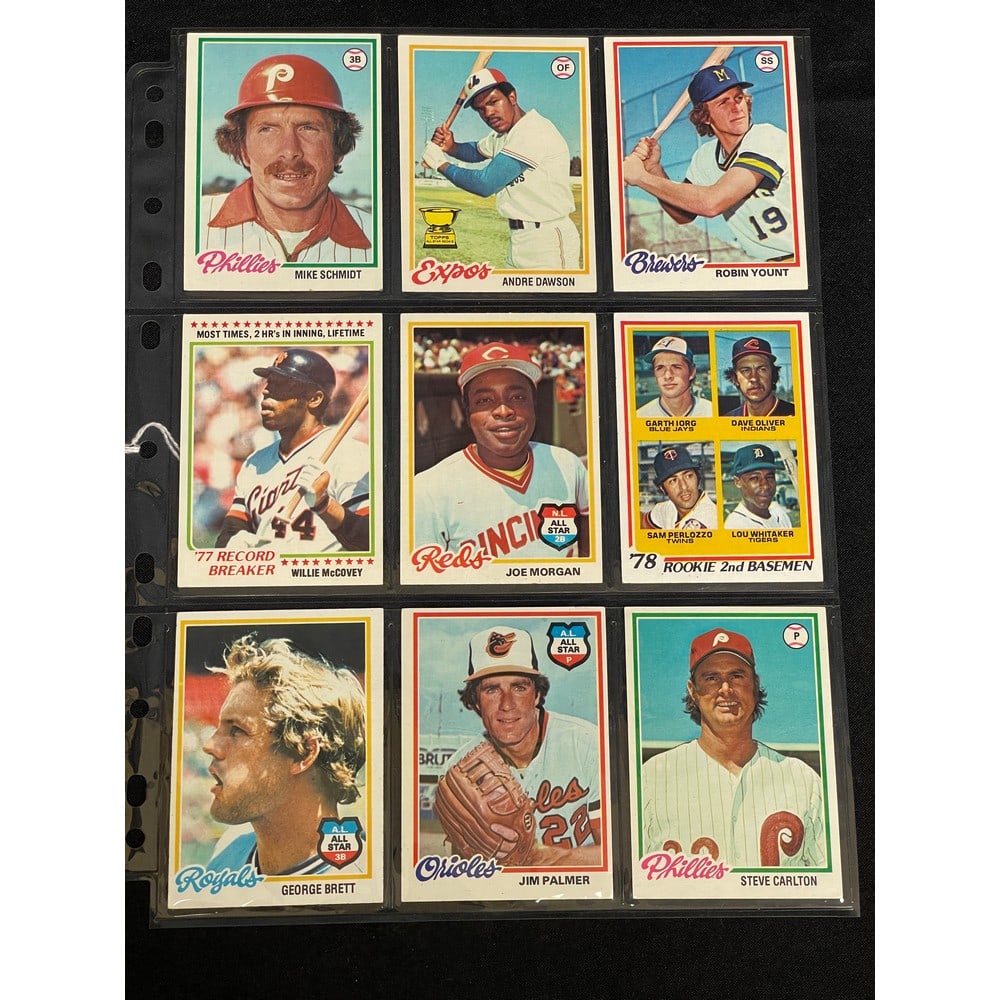 (9) 1978 Topps Baseball Stars/hof Nice Shape (1 of 2)