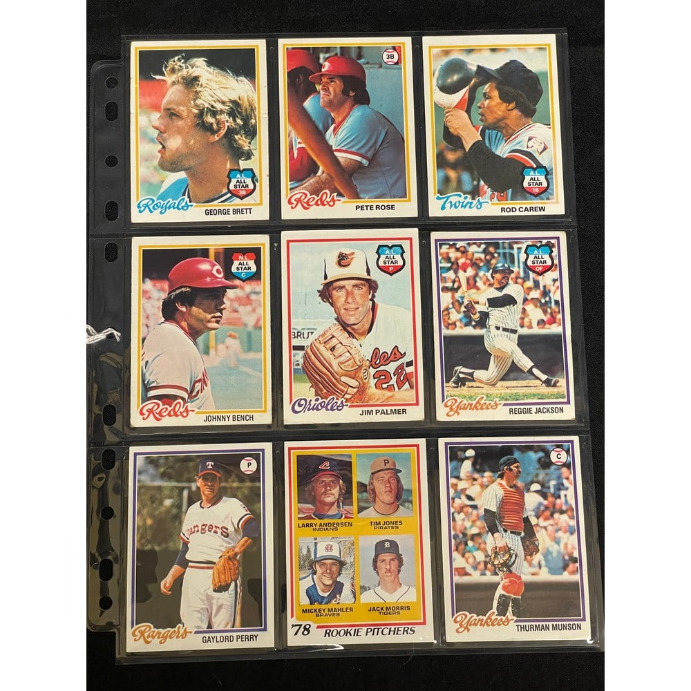 (9) 1978 Topps Baseball Stars/hof Nice Shape (1 of 2)