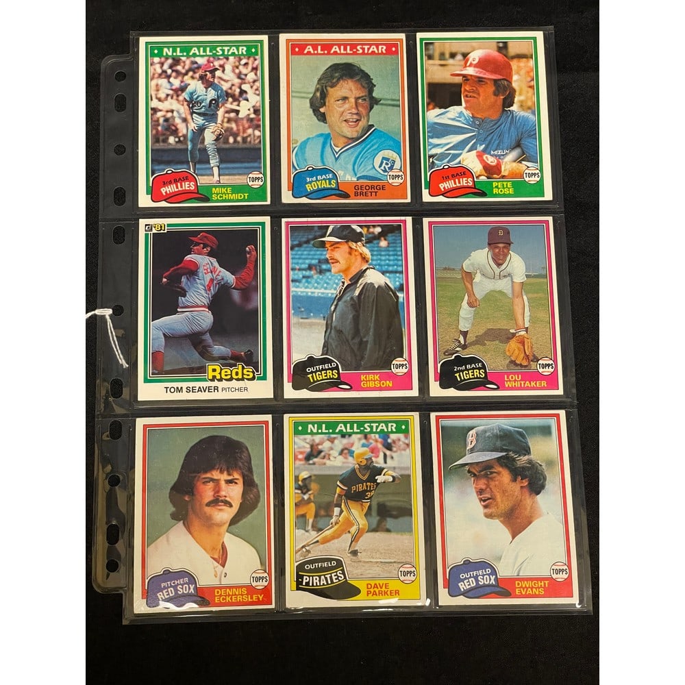 (9) 1981 Topps/donruss Baseball Stars/hof Nice (1 of 2)