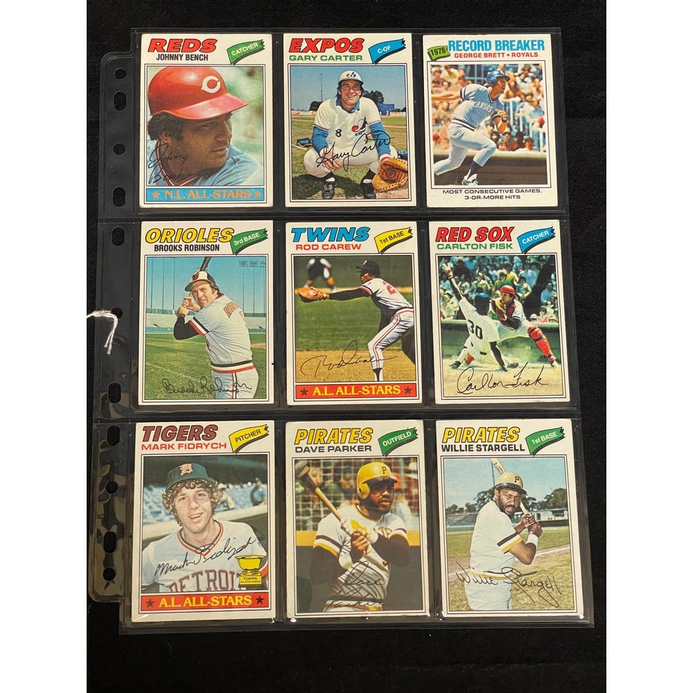 (9) 1977 Topps Baseball Stars/hof Nice Shape (1 of 2)