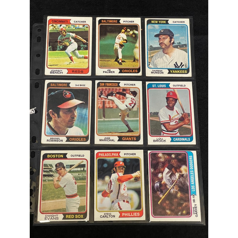 (9) 1974 Topps Baseball Stars/hof Nice Shape (1 of 2)