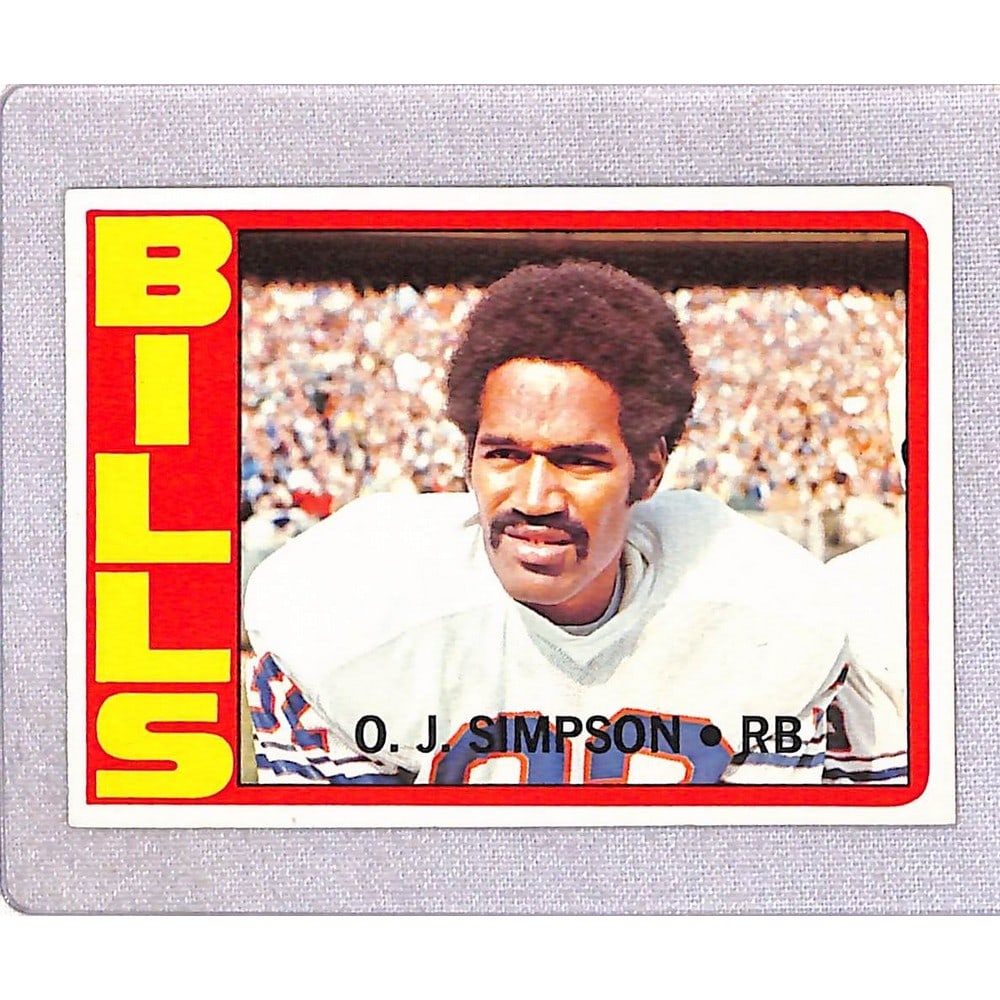 1972 Topps High Grade Oj Simpson (1 of 2)
