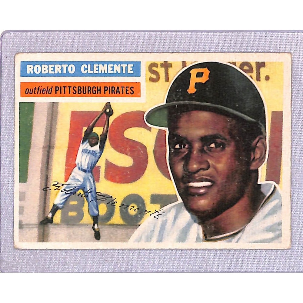 1956 Topps Roberto Clemente Vg/ex + (1 of 2)