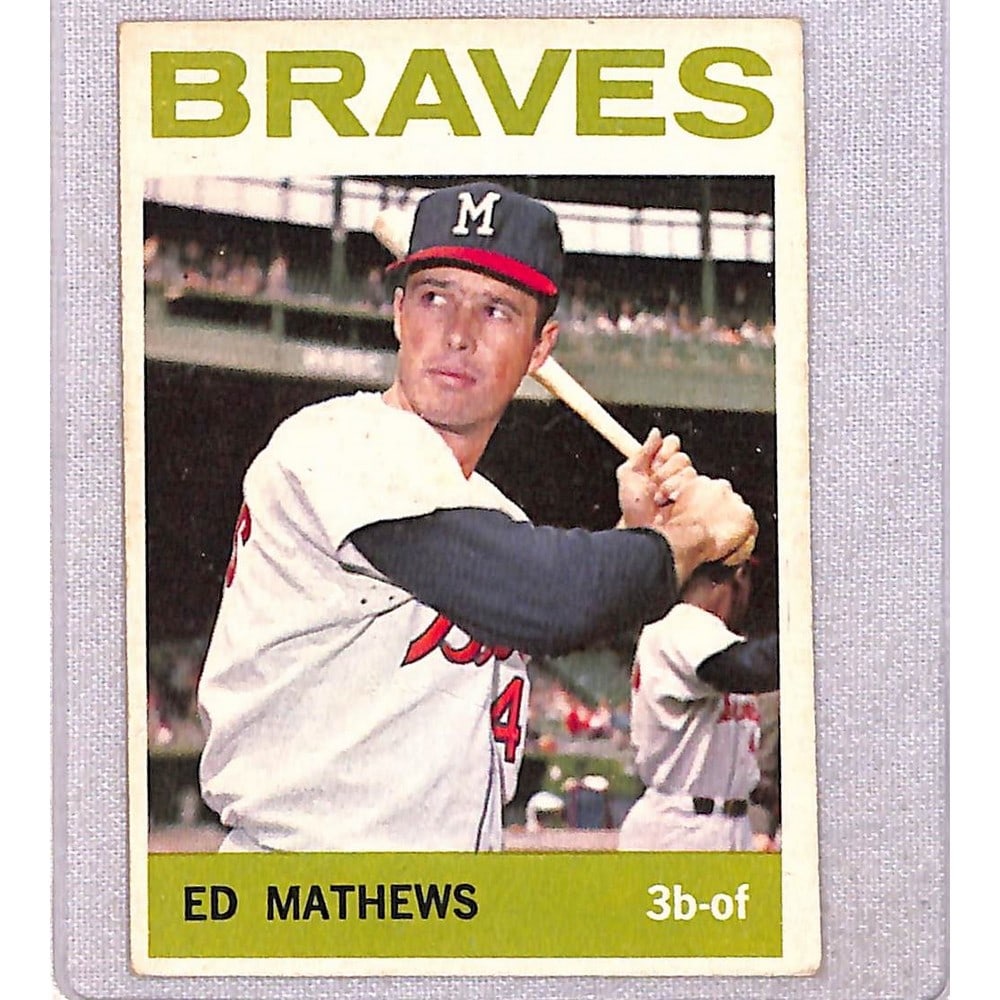 1964 Topps Eddie Mathews Ex+: 1964 Topps Eddie Mathews Ex+