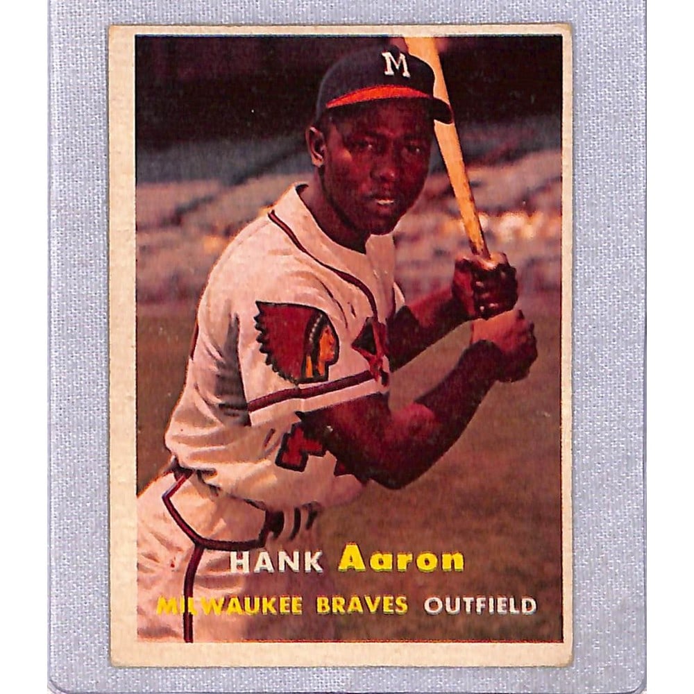 1957 Topps Hank Aaron Ex (1 of 2)