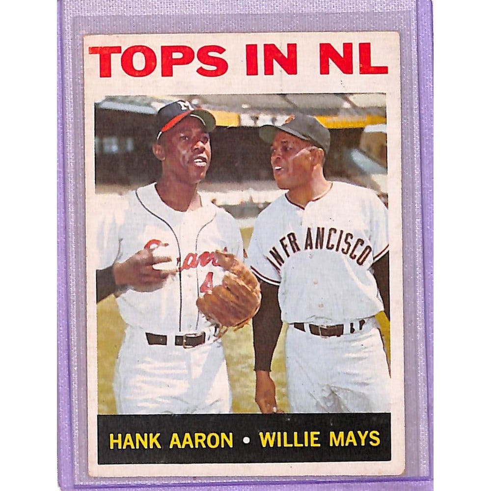 1964 Topps Hank Aaron/willie Mays Nice Shape (1 of 2)