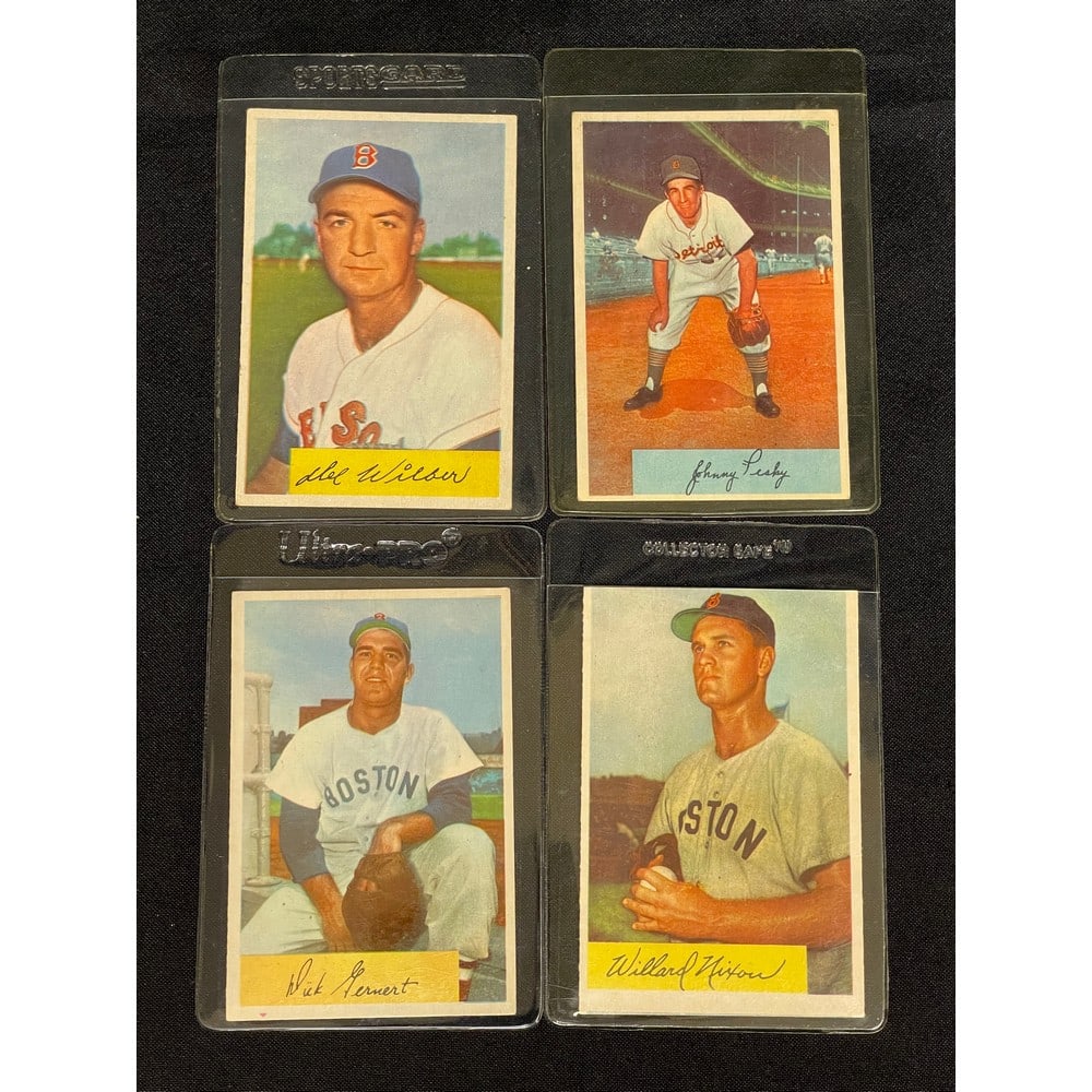 (4) 1954 Bowman Bseball Cards Sharp Condition (1 of 2)