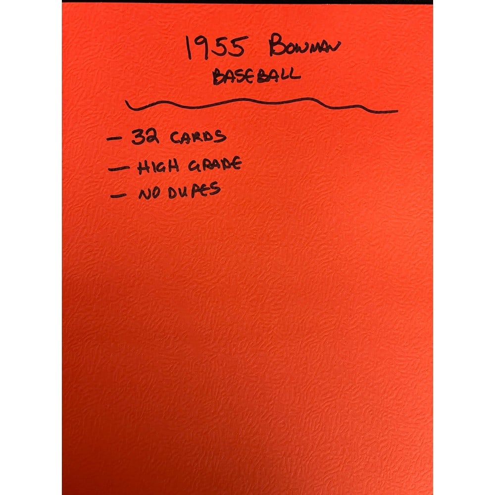 (32) 1955 Bowman Baseball Cards High Grade (1 of 5)