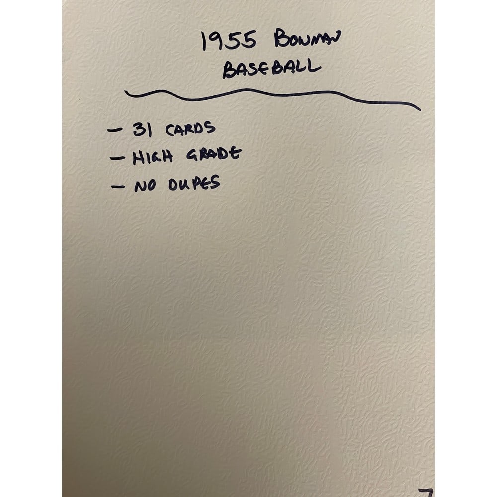 (31) 1955 Bowman Baseball Cards High Grade (1 of 5)