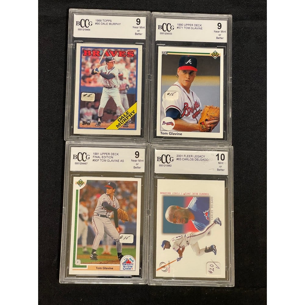(4) Graded Baseball Cards (1 of 2)