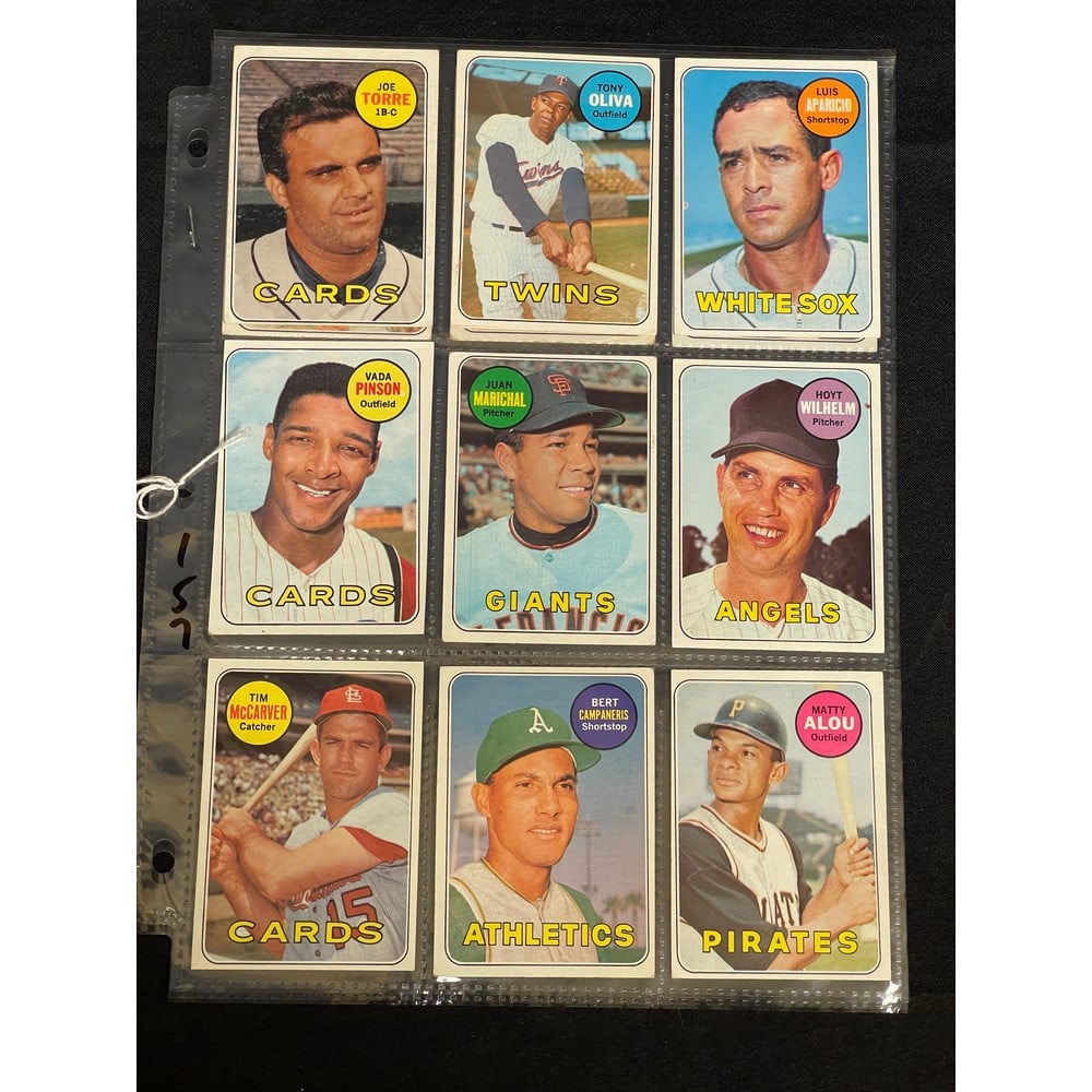 (12) 1969 Topps Baseball Stars/hof (1 of 2)