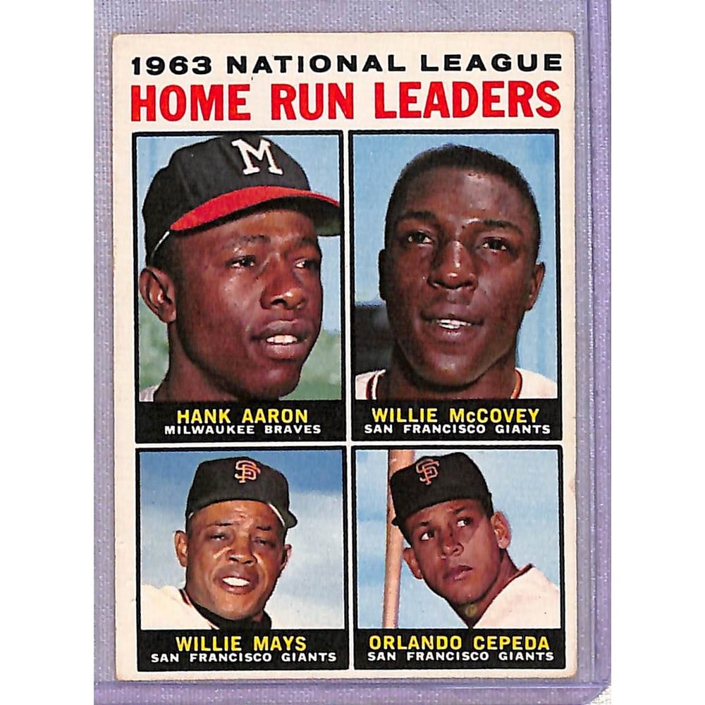 1964 Topps Nl Homerun Leaders Aaron/mays (1 of 2)