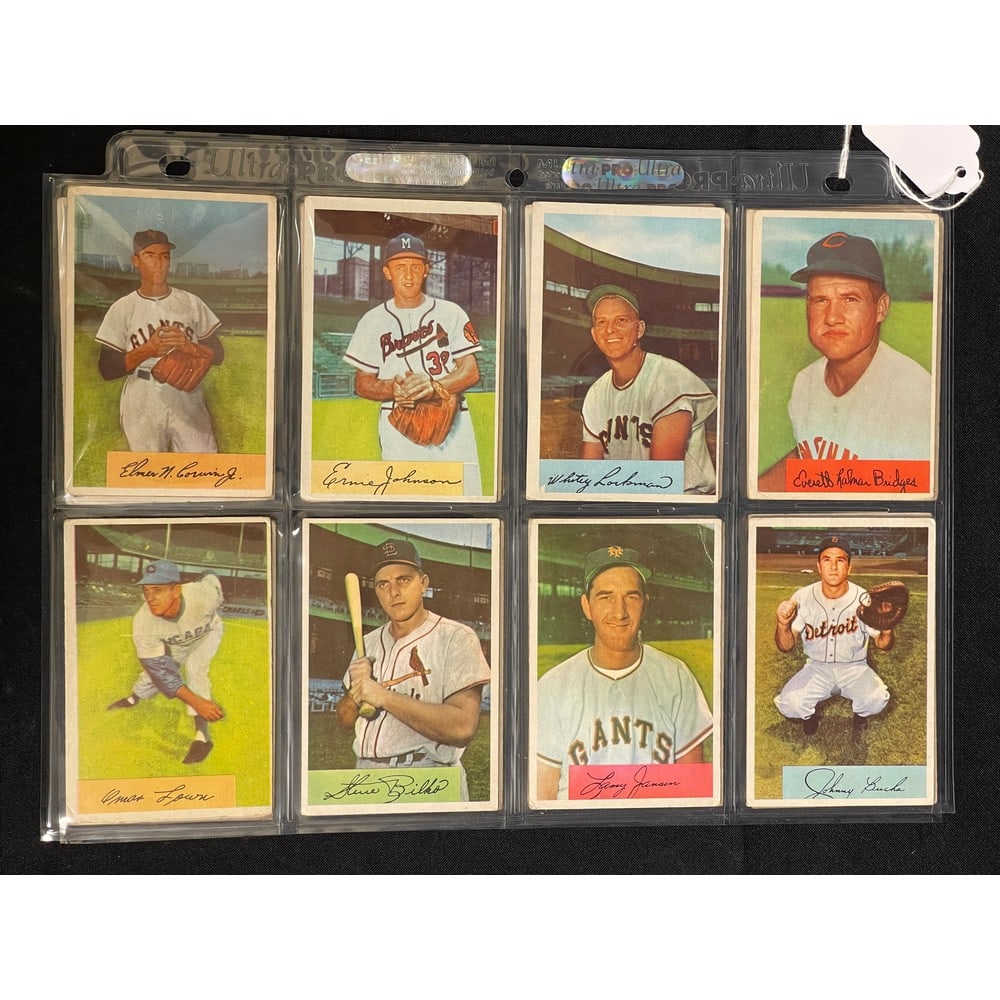 (32)different 1954 Bowman Baseball Cards Mid Grade (1 of 2)