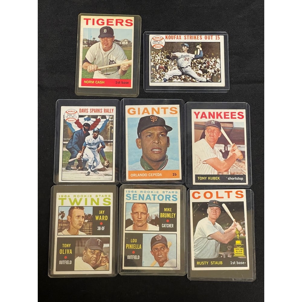 (8)1964 Topps Baseball With Stars/hof/rc (1 of 2)