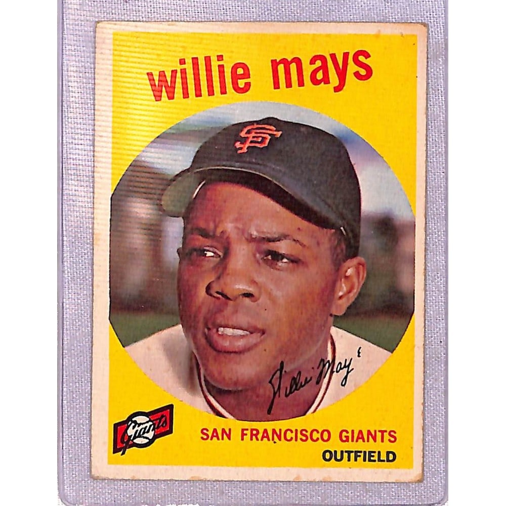 1959 Topps Willie Mays Vgex Crease Free (1 of 2)