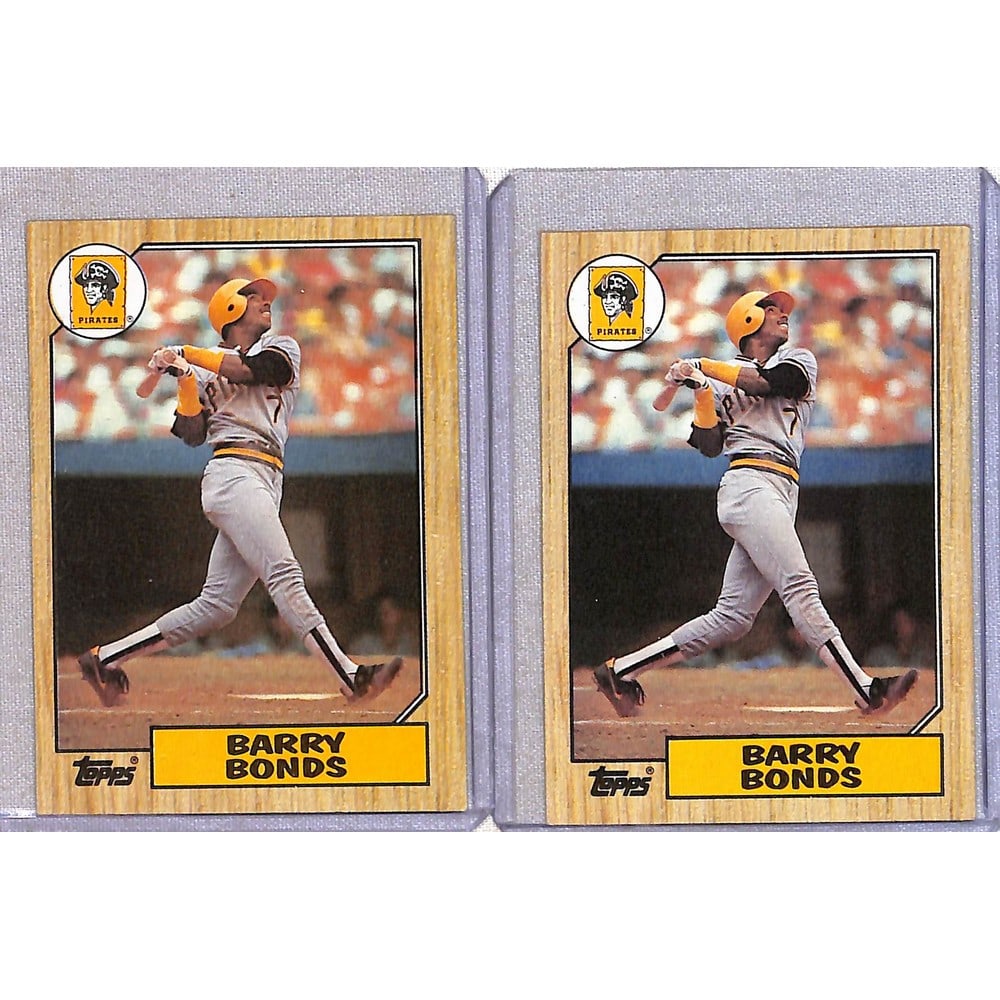 (3) 1987 Topps Barry Bonds Rookie Cards (1 of 4)