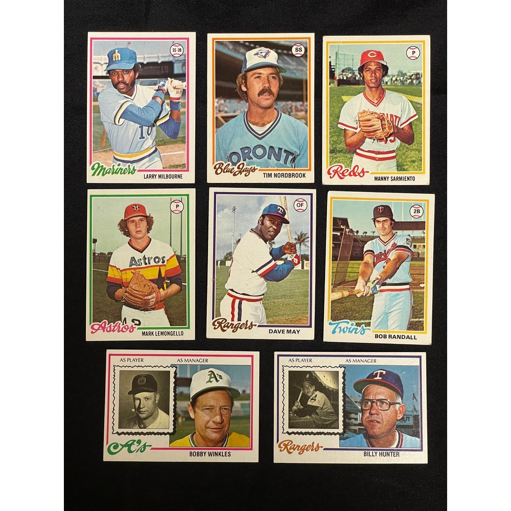1978 Topps Baseball Partial Set 373 Cards (1 of 3)