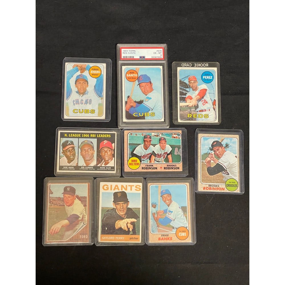 (8) 1960's Topps Baseball Stars With Psa 6 Santo (1 of 2)