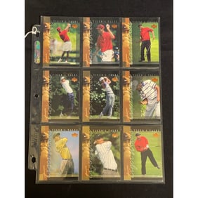 (9) 2001 Ud Tiger Tales Tiger Woods Rookies