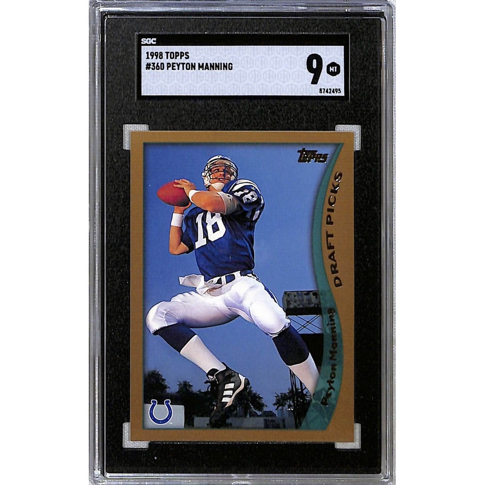 1998 Topps Peyton Manning Rookie Sgc 9 (1 of 2)