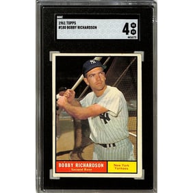 1961 Topps Bobby Richardson Sgc 4