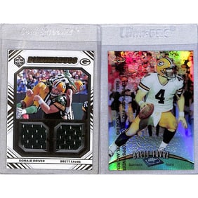 (3) Brett Favre Refractor Jersey Cards Mint